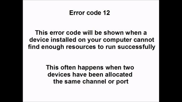 Common Windows Error Codes смотреть онлайн