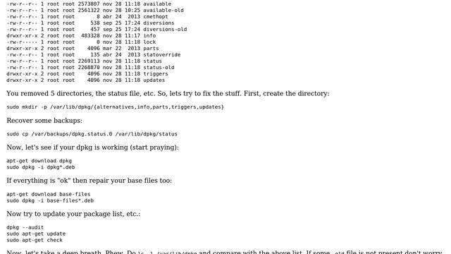 Ubuntu: How to recover deleted "dpkg" directory? (3 Solutions!!) смотреть онлайн