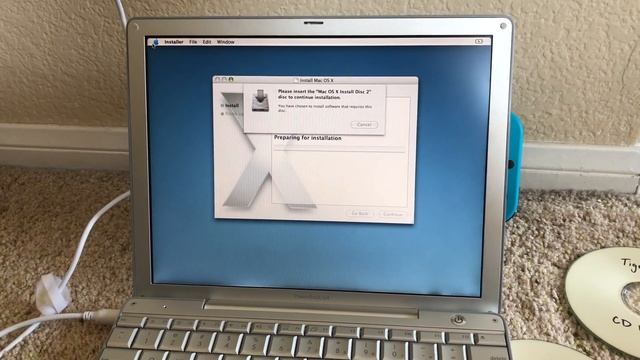 Installing Mac OS X Tiger 10.4 On A PowerBook G4