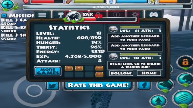 Snow Leopard VS Deer, Moose, Bull, Simulator, смотреть онлайн