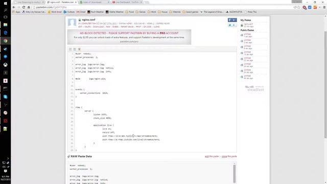 Streaming to multiple services at once (Youtube, Twitch, Hitbox), using Nginx and OpenBroadCaster смотреть онлайн