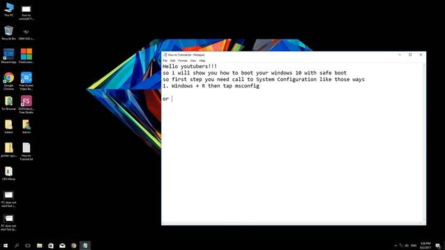 Enable Safe mode on Windows 10 смотреть онлайн