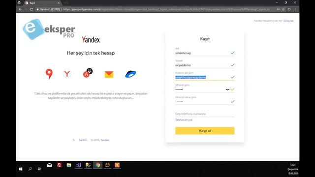 1- Eksper PRO YandexDisk Hesap Oluşturma смотреть онлайн