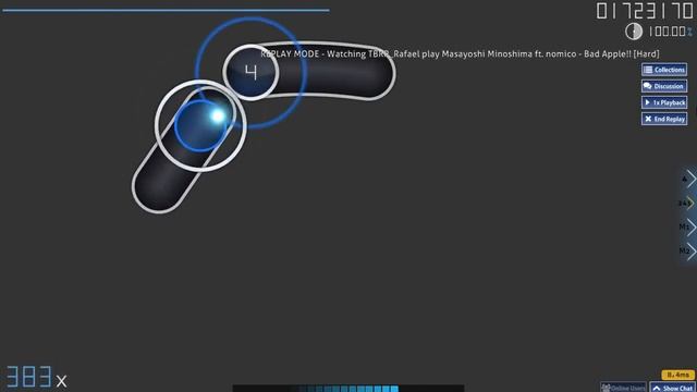 [OSU]-Bad Apple!! - (HARD) - 99.84% S смотреть онлайн