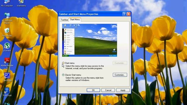How to Change Windows XP Start Menu Style смотреть онлайн