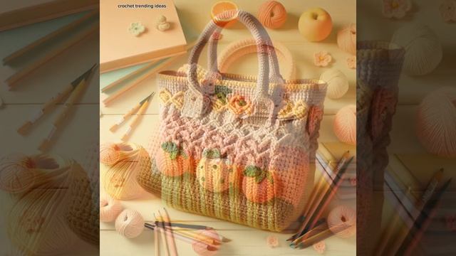 школьная сумка крючком, связанная из шерсти | #crochet #вязание #crochetbag #schoolbag