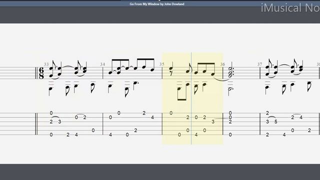 Guitar TAB - John Dowland : Go From My Window | Tutorial Sheet Lesson #iMn смотреть онлайн