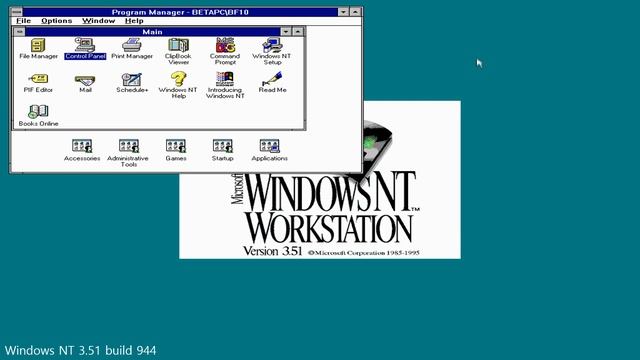 Windows NT 3.5x смотреть онлайн
