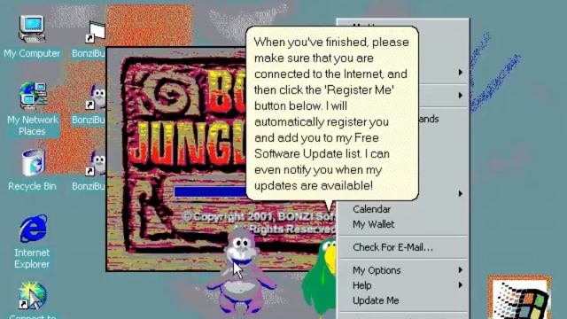 Bonzi Buddy on Windows 2000 смотреть онлайн