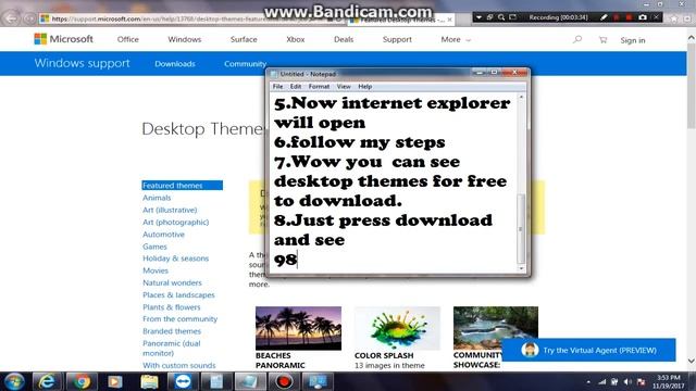 How to change desktop themes |Windows 7 | смотреть онлайн