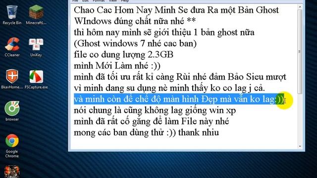 Giới thiệu Bản Ghost Windows7 Xịn Siêu mượt Siêu Ổn định 2016 смотреть онлайн