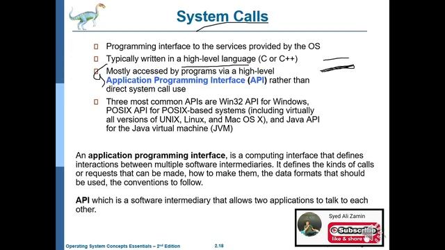 OS Lecture 2.1 OS Services | Interface | System Calls смотреть онлайн