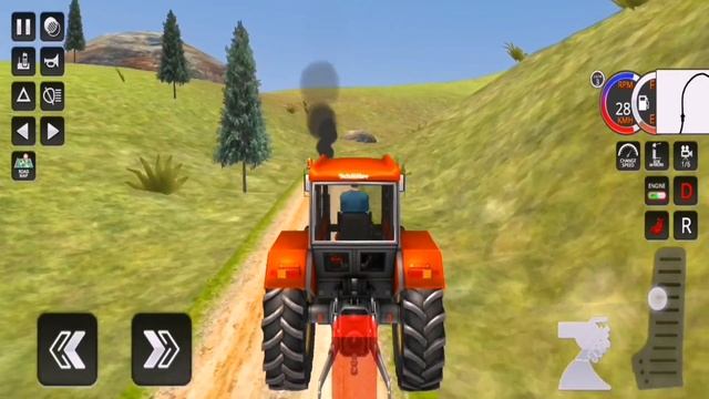 Real Tractor Trolley Cargo Farming Simulation #GD35 Android Car Gameplay смотреть онлайн