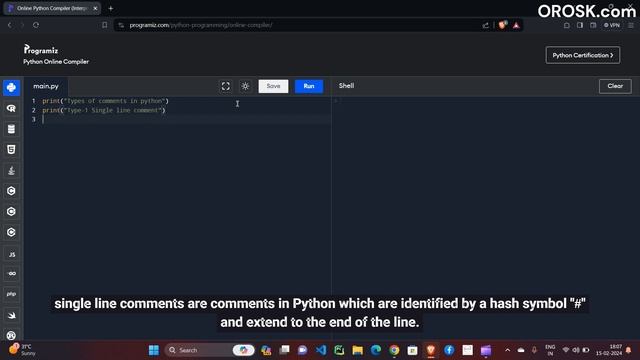 Run Python Program online and Comments |Part 4/9 -Python Practical Tutorials смотреть онлайн