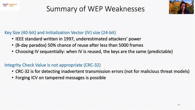 November 3 2020 Email security XSRF wireless WPA security by Danfeng (Daphne) Yao смотреть онлайн