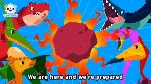 Dino Rangers💥 | Protect The Earth From The Meteors!☄️ | Dinosaur Songs | Kids Song | TOMTOMI