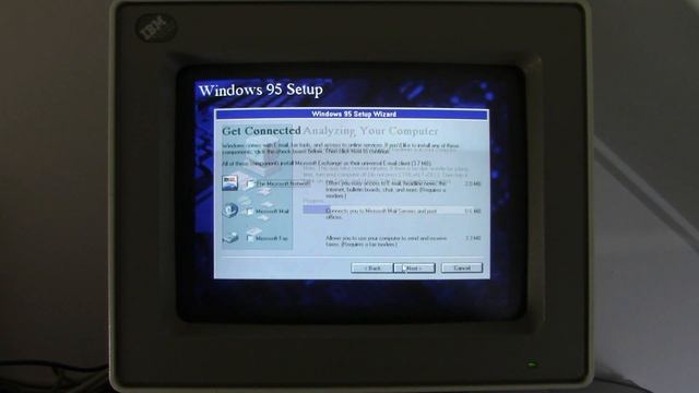 IBM PS/2 model 35: installing Windows 95 on a 386sx system смотреть онлайн
