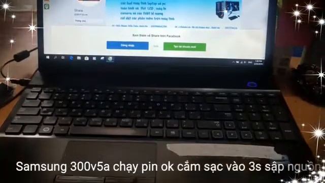 Samsung np300v5a chạy pin ok cắm sạc vào sập nguồn! Asus… смотреть онлайн