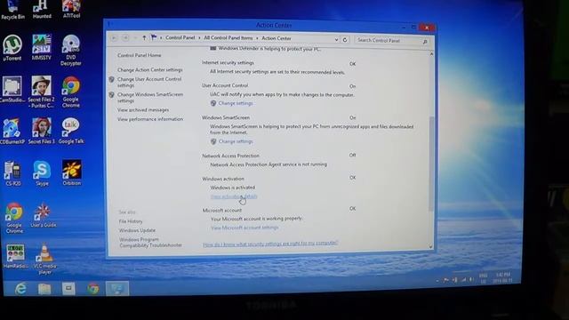 Windows 8 - Action center options and settings смотреть онлайн