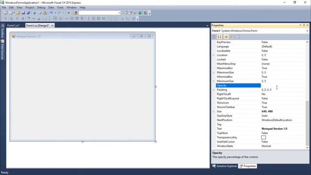 C# Windows Forms Tutorial #5 - Form смотреть онлайн