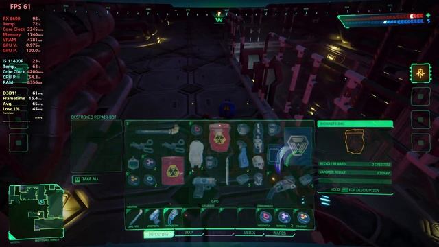 System Shock Remake - 1440p - RX 6600 + i5 11400F смотреть онлайн