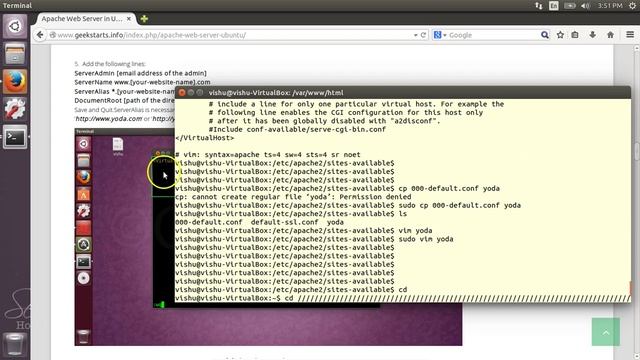 Configure Apache Webserver in Ubuntu смотреть онлайн