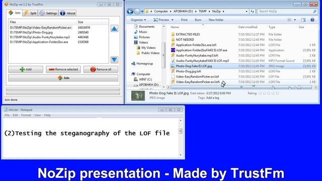 NoZip File Joiner & Splitter Presentation смотреть онлайн