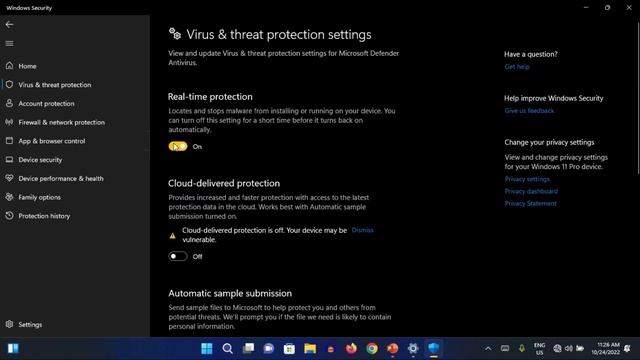 How to disable window defender in window 11 смотреть онлайн