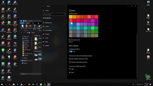 เปิด Dark Mode ให้ Windows 10 พร้อมเปลี่ยนสี Bar | Windows смотреть онлайн