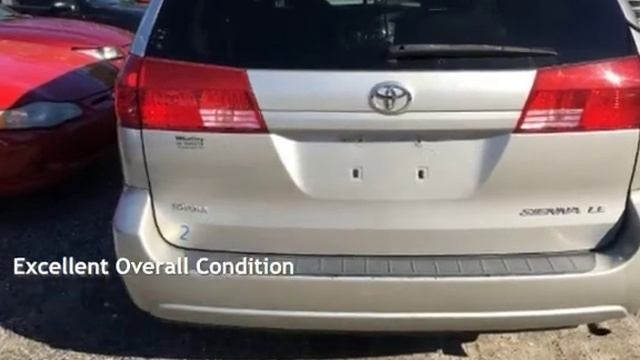 2004 Toyota Sienna CE 7 Passenger for sale in NORTH CHARLESTON, SC смотреть онлайн