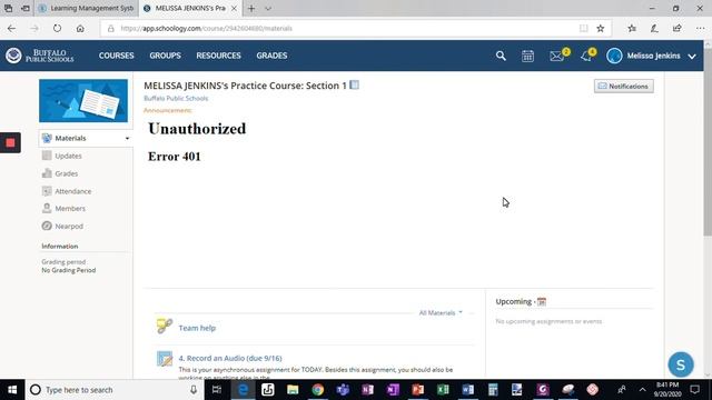 Fixing Unauthorized Error in Embedded Schoology Announcement смотреть онлайн