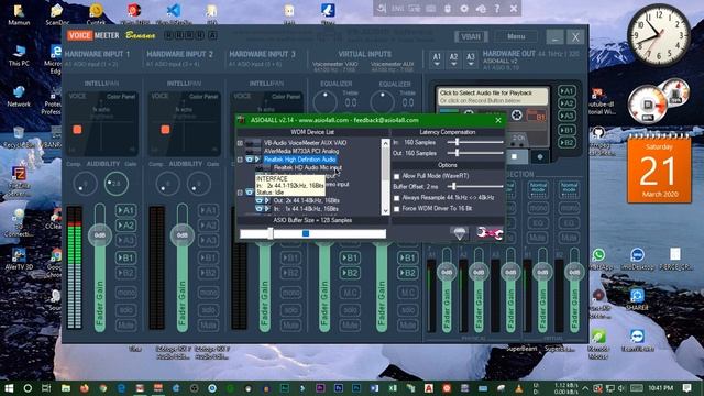 VoiceMeeter With ASIO 4all driver zero latency audio output смотреть онлайн