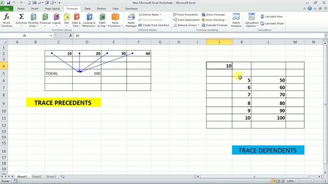 How to use TRACE PRECEDENTS & TRACE DEPENDENTS in Excel {Hindi} смотреть онлайн
