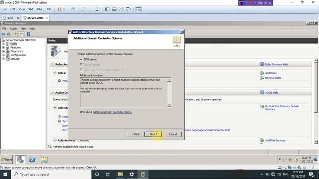 configuration AD + DNS server 2008 смотреть онлайн