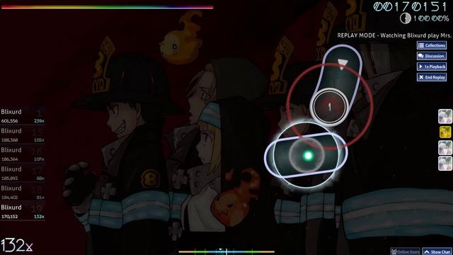 Mrs. GREEN APPLE - Inferno | FC [99.47% - Easy] || Blixurd смотреть онлайн