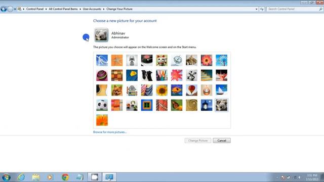 Change your Windows User Account Picture смотреть онлайн