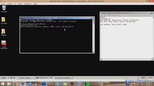 Configurar Tarjeta de Red Por Linea de Comando Windows Server 2008 смотреть онлайн