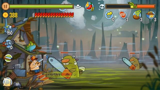 Swamp Attack - Hard Mode. Episode 3. Level 15 Gameplay Android walkthroug смотреть онлайн