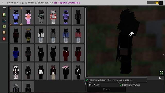 Minecraft Bedrock Skinpack With Capes And Cosmetics (Works On Hive)