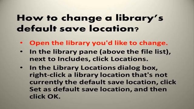 Uses of Libraries in Windows 7 смотреть онлайн