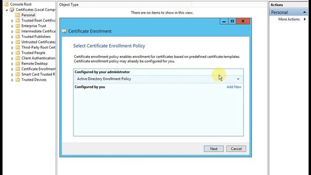Requesting a certificate for Radius server - Windows Server 2012 R2 смотреть онлайн
