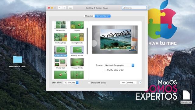 Cambiar el screen saver en Mac OS X El Capitan y en MacOS Sierra смотреть онлайн