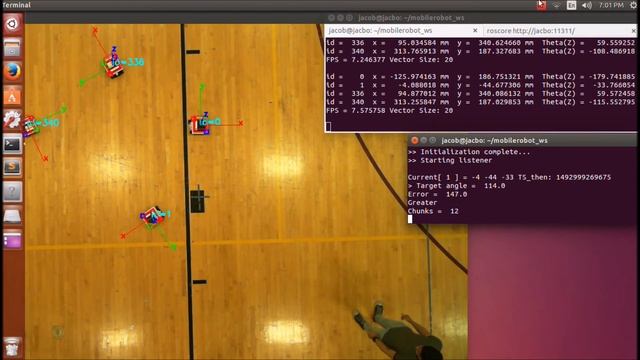 Localization and Centralized Control of a Swarm of Robots (ROS + ArUco) смотреть онлайн