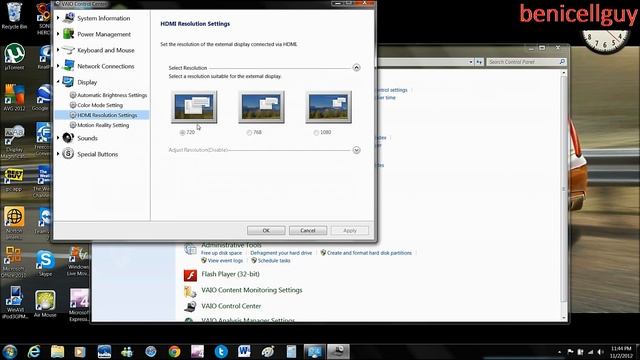 Ben's Tech. Advice #15 Windows 7 HDMI Resolution Settings смотреть онлайн