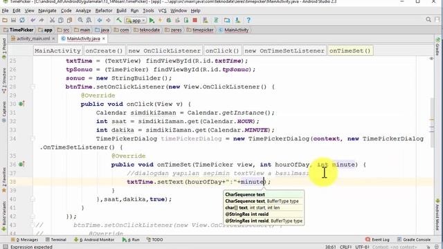 TimePickerDialog Kullanımı смотреть онлайн