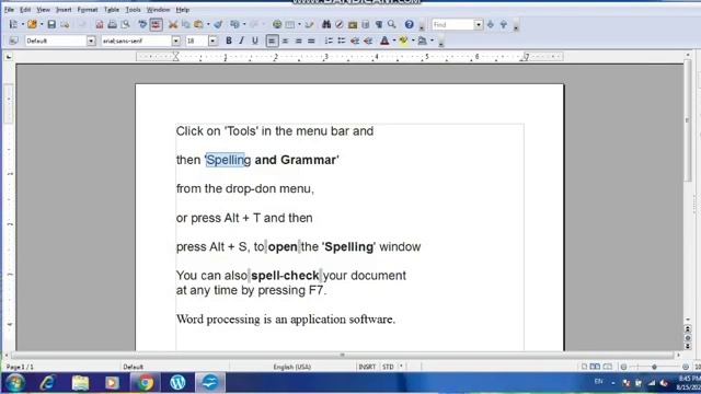 spelling and grammar check in Open Office Writer/ms word | Class-9 #spellings #openoffice #msword смотреть онлайн