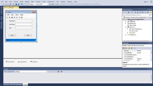 C# Работаем с Windows Form смотреть онлайн
