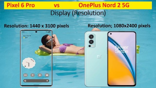 PIXEL 6 Pro vs ONEPLUS NORD 2 5G смотреть онлайн