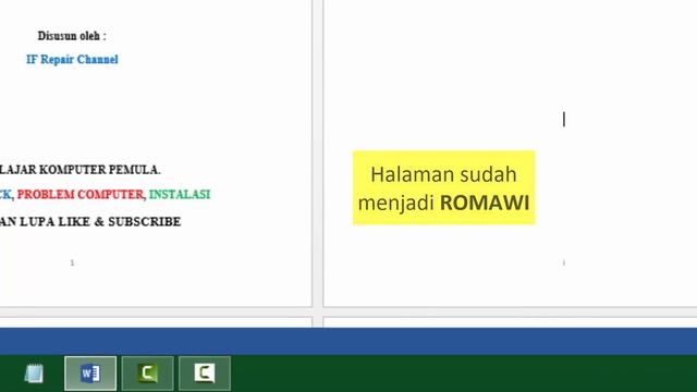 Cara Buat Halaman Berbeda (Romawi dan Angka) di Ms. Word смотреть онлайн
