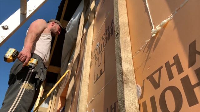 Построили дом делаем фасад. Пошаговый процесс строительства. смотреть онлайн